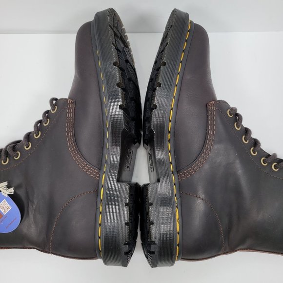 Dr. Martens 1460 Men's Wintergrip Leather Boots Cocoa 24038 US Size 10 NWB - Picture 8 of 12